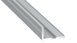 Lumines profile type E anodized silver, 1 m